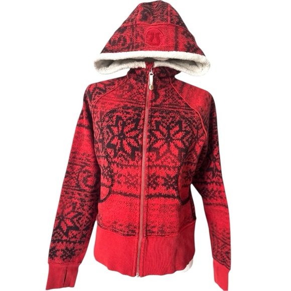 lululemon athletica Tops - Lululemon Scuba Hoodie Full zip Special edition fair isle